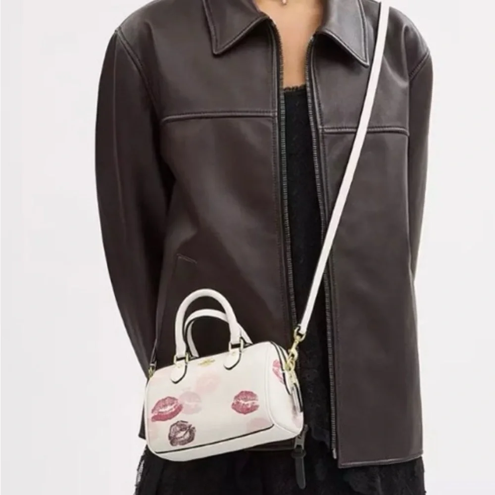 NWT Coach Mini Rowan Crossbody Bag With Lips Print CZ944 Brand New Packaged - Picture 3 of 9